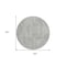 Homeroots 8' Gray And Ivory Round Abstract Washable Indoor Outdoor Area Rug 594937 - alternate 4
