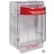 Safety Technology International Fire Alarm Protective Cover, Polycarbonate, Surface Mount, 6 7/8 in W x 8 7/8 in H x 5 1/4 in D STI-1130 - alternate 1