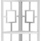 Homeroots 62" White Metal Corner Bookcase 376528 - alternate 5