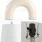 Jonathan Y Zadie 17.75" Scandinavian Minimalist Ceramic Arch LED Table Lamp, Almond, 2PK JYL5503A-SET2 - alternate 6