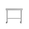 Flash Furniture Reese 30in. x 48in. Work Table, SS Top Shelf, 4in. Backsplash, Adjustable Undershelf, 4 Casters NH-WT-3048-GG-B4-CAS-GG - alternate 6