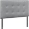 Homeroots Gray Faux Leather Upholstered Twin Headboard 490173 - alternate 2