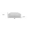 Homeroots 86" White Italian Leather USB Reclining Sofa With Silver Legs 476525 - alternate 5