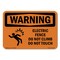 Signmission Electric Fence Do Not Climb ANSI, 10 Inch X 7 Inch, Aluminum Metal Sign OS-WS-A-710-L-12087 - alternate 1