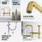 Vigo Cass Single Handle Bridge Kitchen Faucet with Side Sprayer VG02050MG - alternate 6