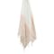 Homeroots 50" X 60" Blush Cotton Woven Color Block Throw Blanket with Fringe 518806 - alternate 1