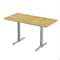 Correll Rectangle Cafe Table, 60 in W, 30 in L, 29 in H, Particleboard Top, Fusion Maple STT3060-16-98-16 - alternate 1