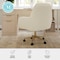 Martha Stewart Clara Upholstered Office Chair in Off White/Polished Brass CH-240231-1-CR-GLD-MS - alternate 7