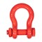 Mytee Products 1-1/2 inAnchor Shackle Forged Carbon Steel w/Safety Screw Pin 34,000lbs WLL, 2PK SHACKLE-ANCHOR-BT-112x2 - alternate 3