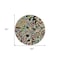 Homeroots 8' Black And Artichoke Green Round Paisley Washable Indoor Outdoor Area Rug 588596 - alternate 5