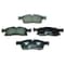 Hella Brake pad set prepared for wear warning indicator T2179 for e.g. MERCEDES-BENZ 355019821 - alternate 1