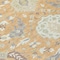 Homeroots 8' Gold Ivory And Gray Round Damask Washable Indoor Outdoor Area Rug 599414 - alternate 5