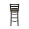 Holland Bar Stool Co 30" Stationary Bar Stool, Black Wrinkle, Rein Thatch Seat 40030BW026 - alternate 2