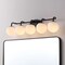 Jonathan Y Louis Parisian Globe 33" 5-Light Metal/Frosted Glass Modern Contemporary LED Vanity Light, Black JYL3559B - alternate 7