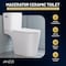 Anzzi Two-Piece Elongated Toilet in White with Soft-Close Lid, 1.6 GPF Flush, (Toilet Only) TL-AZ600 - alternate 4