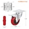 Powertec 3'' Plate Casters, Incl. 4 Dual Locking Swivel, 4 Swivel & 4 Fixed Industrial Castor Wheels, 12PK 17215N - alternate 3