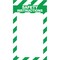Labeltac Safety Instructions Tag, Safety Green and White Stripes, Printable Tag Roll LT35TAG-SGWS - alternate 2