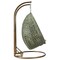 Leisuremod Beige Wicker Hanging 2 person Egg Swing Chair with taupe Cushions ESCBG-57TP - alternate 4