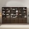 Manhattan Comfort Rivington 40in Bookcase Cabinet in Walnut - Set of 3 3-BC006-BR - alternate 1