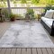 Homeroots 10' X 14' Silver Gray And Pewter Abstract Washable Indoor Outdoor Area Rug 582685 - alternate 5
