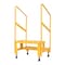 Vestil Adjust Step Stand, 2 Step, Handrail, 24x23, 43.125 Overall Height, Steel, Yellow ASP-24-HR - alternate 4
