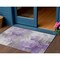 Homeroots 3' X 5' Purple Eggplant And Ivory Abstract Washable Indoor Outdoor Area Rug 616838 - alternate 1