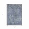 Homeroots 8' X 10' Blue And Gray Abstract Washable Indoor Outdoor Area Rug 615503 - alternate 6