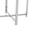 Homeroots 22" Silver Glass And Stainless Steel Round Mirrored End Table 528629 - alternate 4