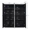 Manhattan Comfort 2-Piece Cornelia Storage Closet 1.0 and 2.0 in Black 2-23BC-BK - alternate 5