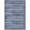 Homeroots 9' X 12' Blue And Charcoal Striped Washable Indoor Outdoor Area Rug 631489 - alternate 5