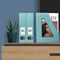 Acrimet Magazine File Holder Vertical Rack, Durable Plastic Desk Organizer, Solid Green, 2PK 277.VO - alternate 6