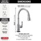 Delta Broderick Single Handle Pull-Down Kitchen Faucet With Touch2O Technology 9190T-AR-DST - alternate 2