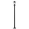 Z-Lite Tiberius 4 Light Outdoor Post Mounted Fixture, Black/Clear Seedy, 9.25 In W x 118.5 In H 5017PHBS-536P-BK - alternate 5