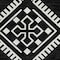 Homeroots 5' X 8' Black And Ivory Southwestern Washable Indoor Outdoor Area Rug 593649 - alternate 6