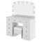 Homeroots 43" White Wood Lighted Mirrored Dresser 691722 - alternate 4
