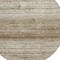 Homeroots 8' Brown And Beige Round Striped Washable Indoor Outdoor Area Rug 589664 - alternate 7