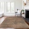 Homeroots 5' X 8' Orange Copper And Brown Striped Washable Indoor Outdoor Area Rug 588113 - alternate 6