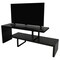 Leisuremod Orford TV Stand with MDF Shelves and Powder Coated Iron Legs, Ebony ORS88BL - alternate 1