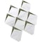 Apollo Tile Arrow 12x126 Polished White Eastern White and Glass Marble Mosaic Wall Tile, 5PK APLANG8804A - alternate 1