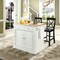 Crosley Oxford Kitchen Island W/X-Back Stools KF300063WH - alternate 4