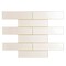 Apollo Tile Lace White 11.8 in x 11.8 in Glass Glossy Floor and Wall Mosaic Tile 4.83 sqft/case, 5PK APLC8802A - alternate 1