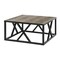 Homeroots 35" Black Steel Square Coffee Table 521996 - alternate 7