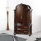 Homeroots 52" Espresso Solid Wood Two Drawer Combo Dresser 348164 - alternate 2