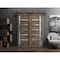 Sartodoors Sliding Closet Frosted Glass Barn Bypass Doors Oak 84x96 (2* 42x96) Solid Core Modern Interior QUADRO4088BBB-AKA-8496 - alternate 1