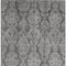 Homeroots 5' X 8' Gray And Pewter Damask Washable Indoor Outdoor Area Rug 616527 - alternate 6