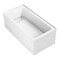 Kingston Brass 60" Acrylic Rectangular 2-Wall Corner Alcove Tub, Left Hand Drain, Glossy White VTAP6030L22TS - alternate 1