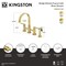 Kingston Brass Bridge Kitchen Faucet with Brass Sprayer, Polished Brass KS8262CTLBS - alternate 5