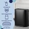 Happimess Beni Kitchen Trash/Recycling 16-Gallon Double-Bucket Step Trash Can w/ Odor Filter, Charcoal Black HPM1014B - alternate 7