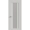 Sartodoors Interior Door 32 x 80 inches, BASIC 4906 White with Black Glass, Single Regular Panel Frame Handle BASIC4906ID-WS-32 - alternate 1