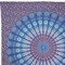 Homeroots 92" X 84" Navy Blue Ivory And Brown Mandala Cotton Hanging Tapestry 397419 - alternate 4